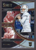 2023 Panini Select Draft Picks #SC-ST Tanner McKee / Andrew Luck / John Elway Select Company Silver Prizm