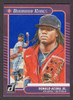 2021 Panini Donruss #16 Ronald Acuna Jr. Diamond Kings Blue Holo 