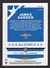2019/20 Panini Donruss Optic Fast Break #14 James Harden All-Stars Silver Prizm