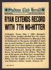 1991 Topps Stadium Club Nolan Ryan Members Only 7th No-Hitter 