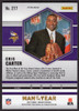 2021 Panini Mosaic #277 Cris Carter Man Of The Year Green Prizm