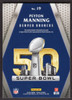 2016 Panini Black Friday #19 Peyton Manning Super Bowl 50 Game Used Pylon