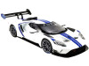 Ford GT- 2020 - MKII White with Blue Stripes - "USA Exclusive" - 1:18 Model Car by GT Spirit 