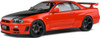 1999 Nissan Skyline GTR (R34) - Orange - 1:18 Model Car by Solido