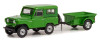 1972 Nissan Patrol & 1/4 Ton Cargo Trailer - Green - Hitch & Tow Series 25 - 1:64 Model Car by Greenlight