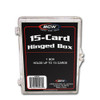 BCW 15-card Hinged Box / Case of 100