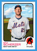 2022 Topps Heritage High Number #OB-MSZ Max Scherzer Oversized 1973 Topps Base