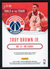 2020/21 Panini Absolute #VT-TRO Troy Brown Jr. Tools Of The Trade Dual Jersey Relic