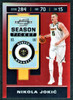 2019/20 Panini Contenders Optic #49 Nikola Jokic Season Ticket Red Prizm 