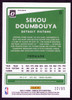 2020/21 Panini Donruss Optic #19 Sekou Doumbouya Purple Disco Fast Break Prizm 22/95