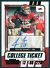 2021 Panini Contenders Draft Picks #309 Feleipe Franks College Ticket Rookie Autograph