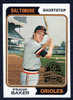 2023 Topps Heritage #411 Frank Baker 50th Anniversary Original 1974 Stamped Buyback