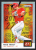 2019 Panini Prizm #NG5 Mike Trout Numbers Game Silver Prizm