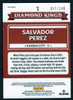 2022 Panini Donruss Optic #9 Salvador Perez Diamond Kings Black Stars Prizm 057/149