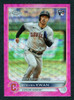 2022 Topps Chrome Update #USC178 Steven Kwan Pink Wave Refractor Debut Rookie/RC