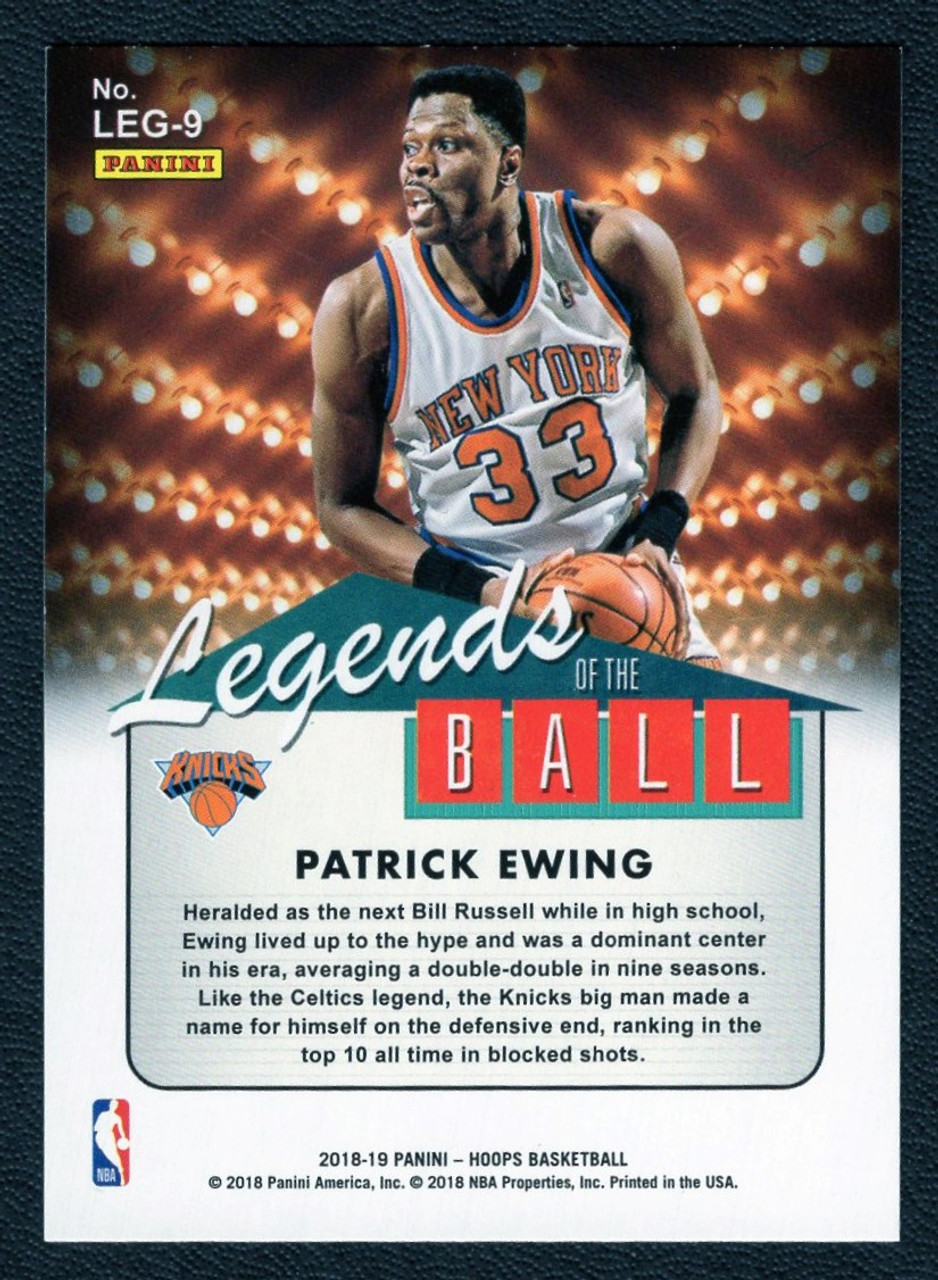 2018/19 Panini Donruss #LEG-9 Patrick Ewing Legends Of The Ball Foil Parallel