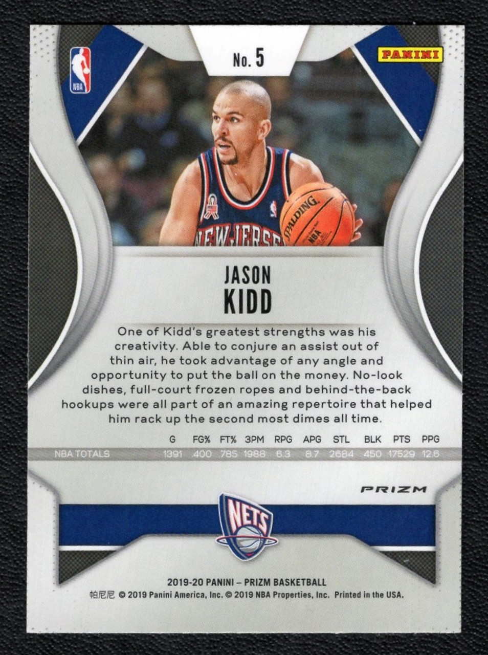 2019/20 Panini Prizm #5 Jason Kidd Green Prizm 