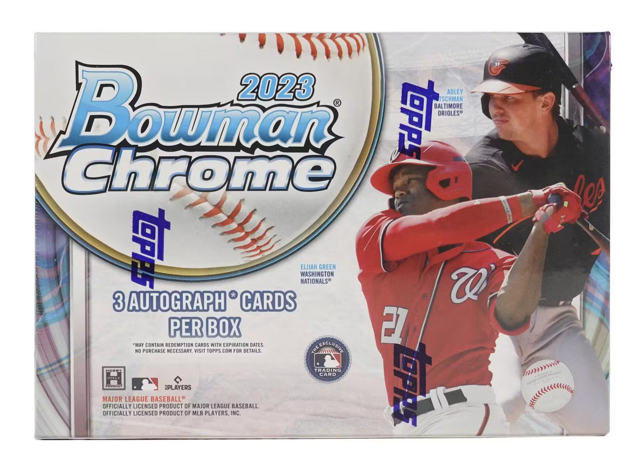 2023 Bowman Baseball HTA Hobby Jumbo Box (3 Autos)