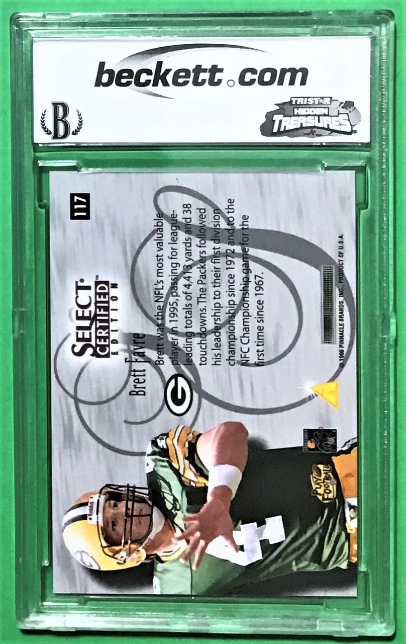 1996 Select Certified #117 Brett Favre Silver Spirals SS BCCG 10