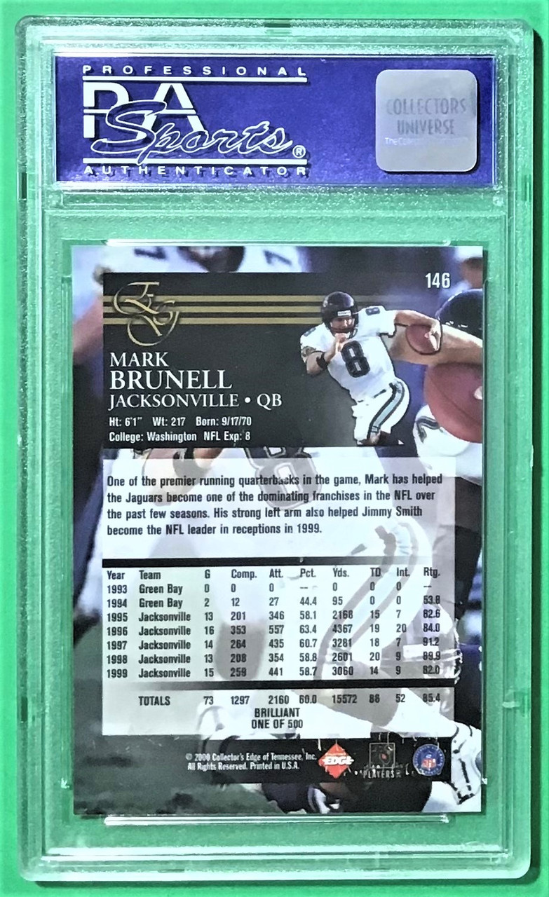 2000 Collector's Edge Graded #146 Mark Brunell Brilliant /500 PSA 9 Mint