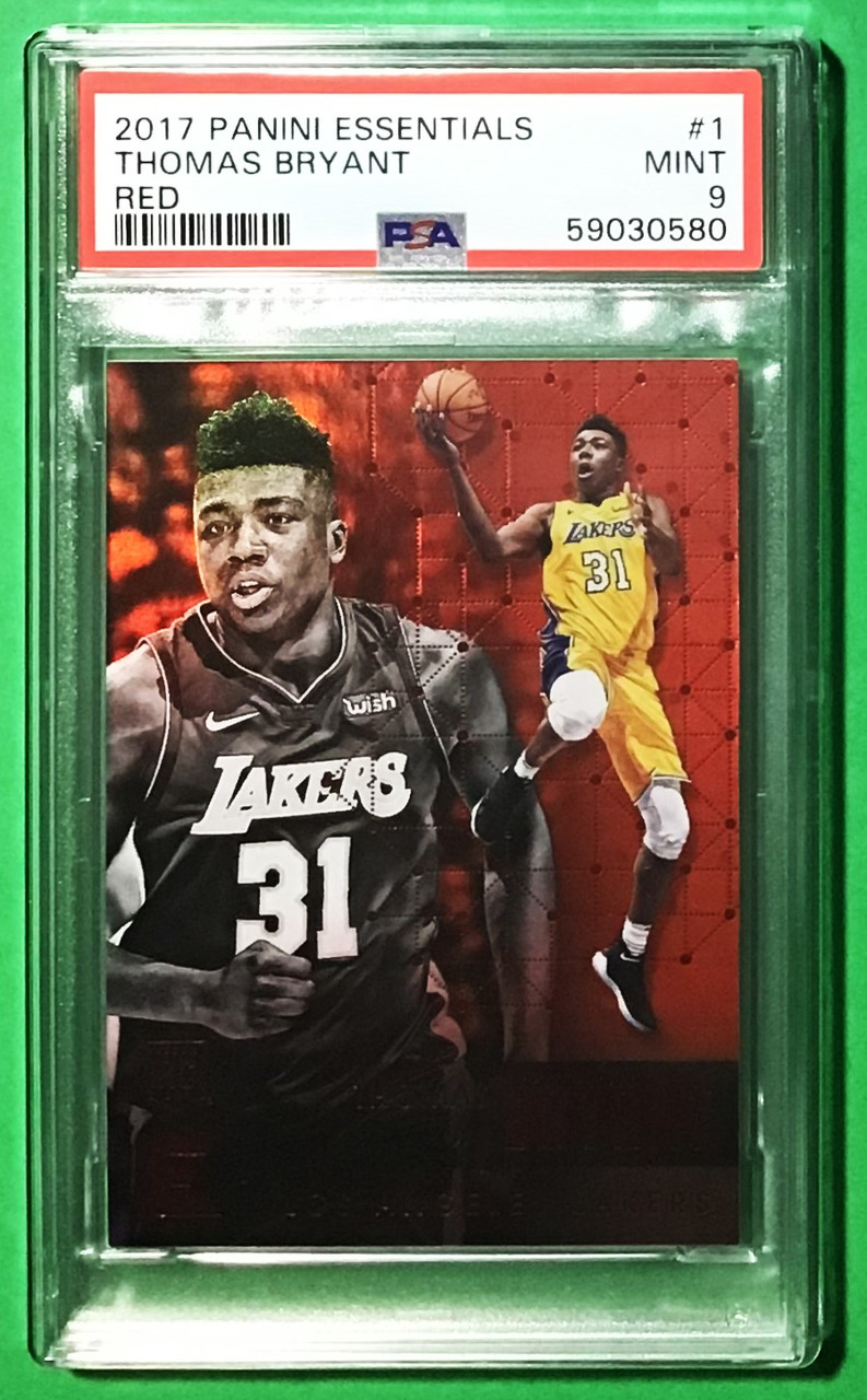 2017/18 Panini Essentials #1 Thomas Bryant Red Rookie PSA 9 Mint