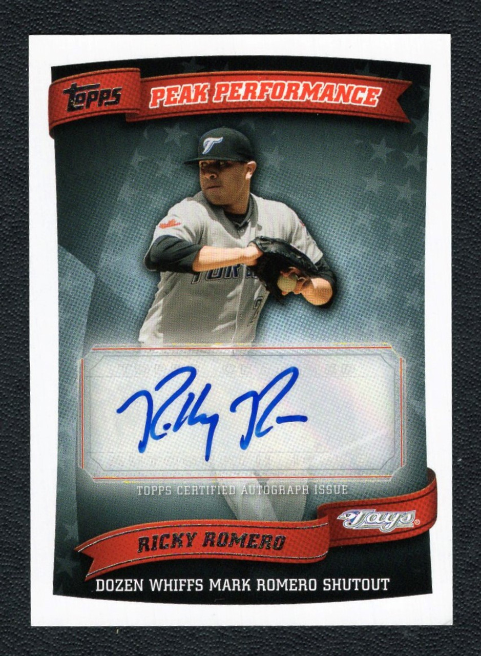 Ricky Romero Memorabilia, Autographed Ricky Romero Collectibles