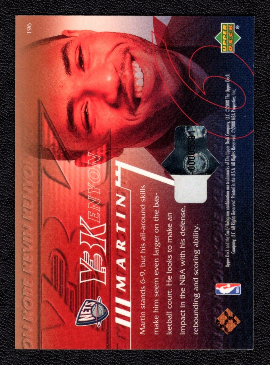 2000/01 Upper Deck Reserve #196 Kenyon Martin Buyback Autograph 02/50