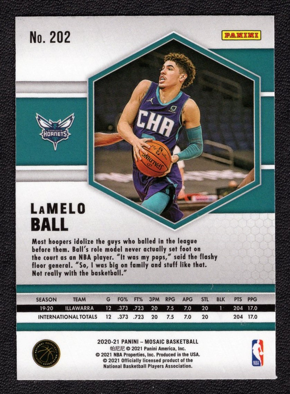 2020/21 Panini Mosaic #202 LaMelo Ball Rookie/RC