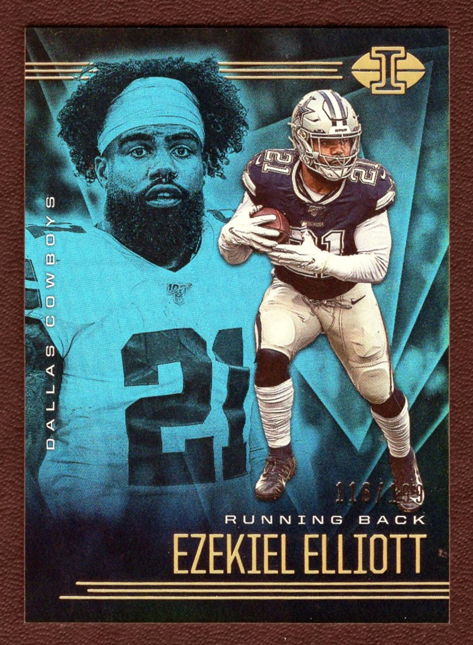 2020 Panini Illusions #60 Ezekiel Elliott Light Blue Parallel 116/199