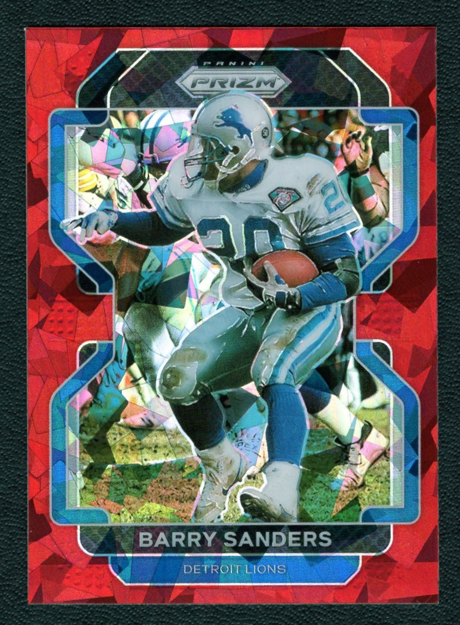 2021 Panini Prizm #155 Barry Sanders Red Ice Prizm