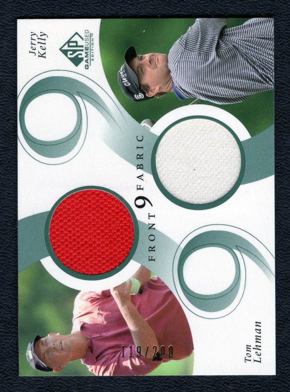 2002 Upper Deck SP Game Used #F9D-LK Tom Lehman / Jerry Kelly Front 9 Shirt Relic 119/200