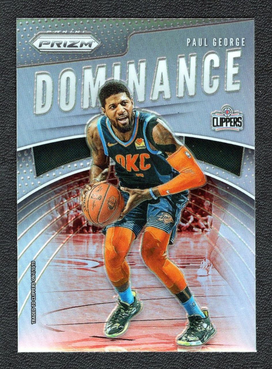 2019/20 Panini Prizm #22 Paul George Dominance Silver Prizm