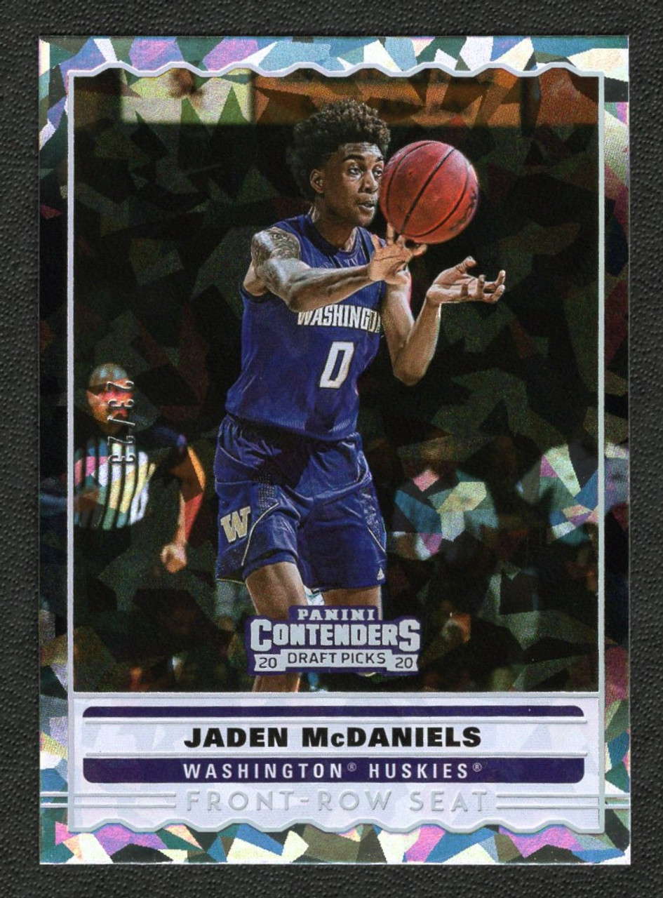 2020 Panini Contenders Draft Picks #SS-16 Jaden McDaniels Front-Row Seat Cracked Ice Rookie 23/23