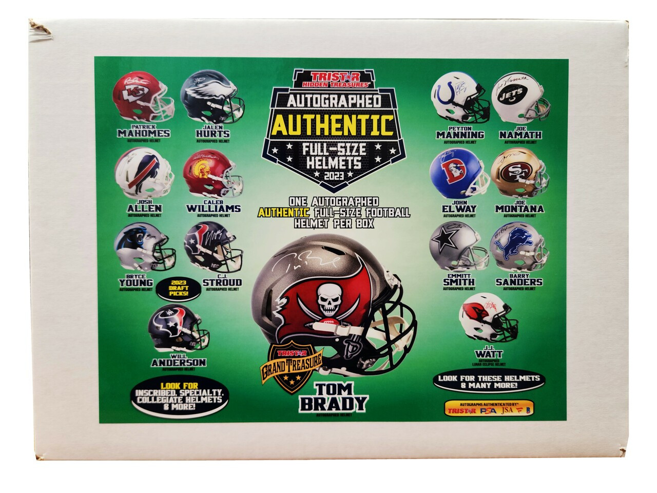 2023 TriStar Hidden Treasures Autographed Authentic Full-Size Helmet Box