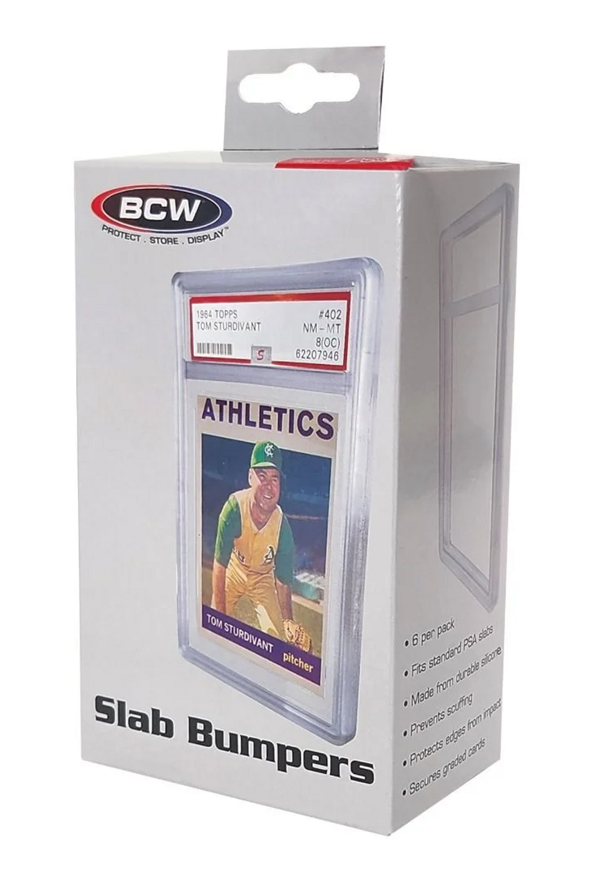 BCW Clear Graded Card (PSA) Slab Bumper 6ct Box