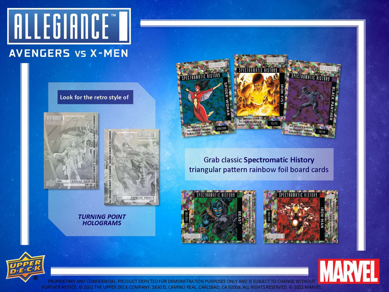 2023 Upper Deck Marvel Allegiance: Avengers VS X-Men Hobby Box