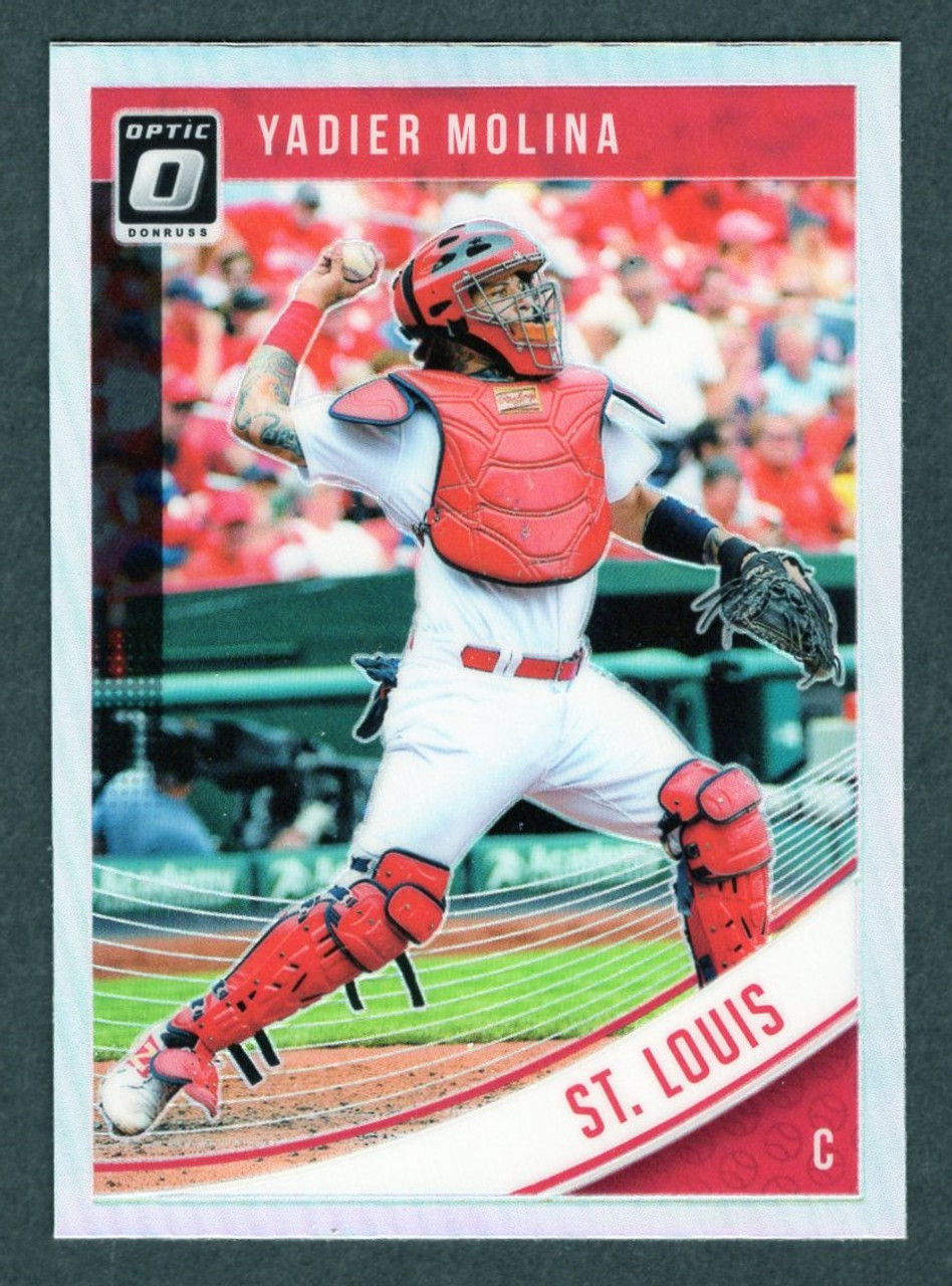 2018 Panini Donruss Optic #142 Yadier Molina Silver Prizm