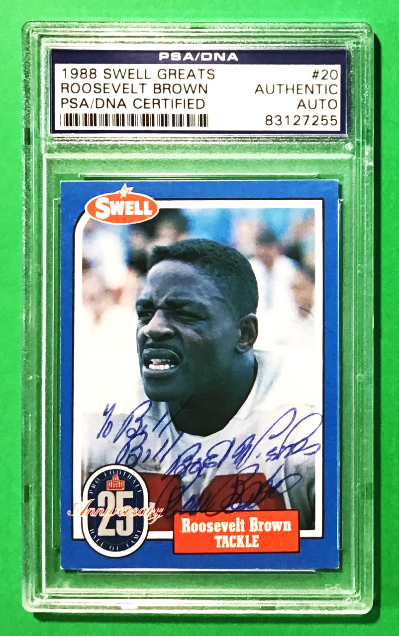 1988 Swell Greats #20 Roosevelt Brown PSA/DNA Certified Autograph
