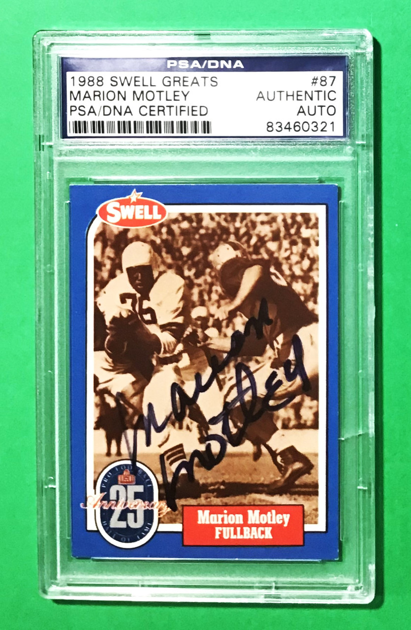 1988 Swell Greats #87 Marion Motley PSA/DNA Certified Autograph