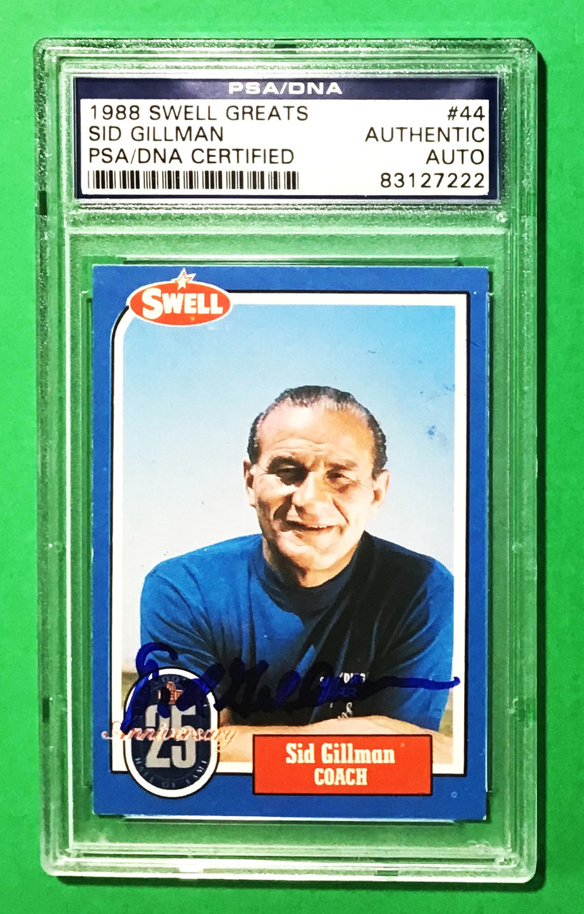 1988 Swell Greats #44 Sid Gillman PSA/DNA Certified Autograph