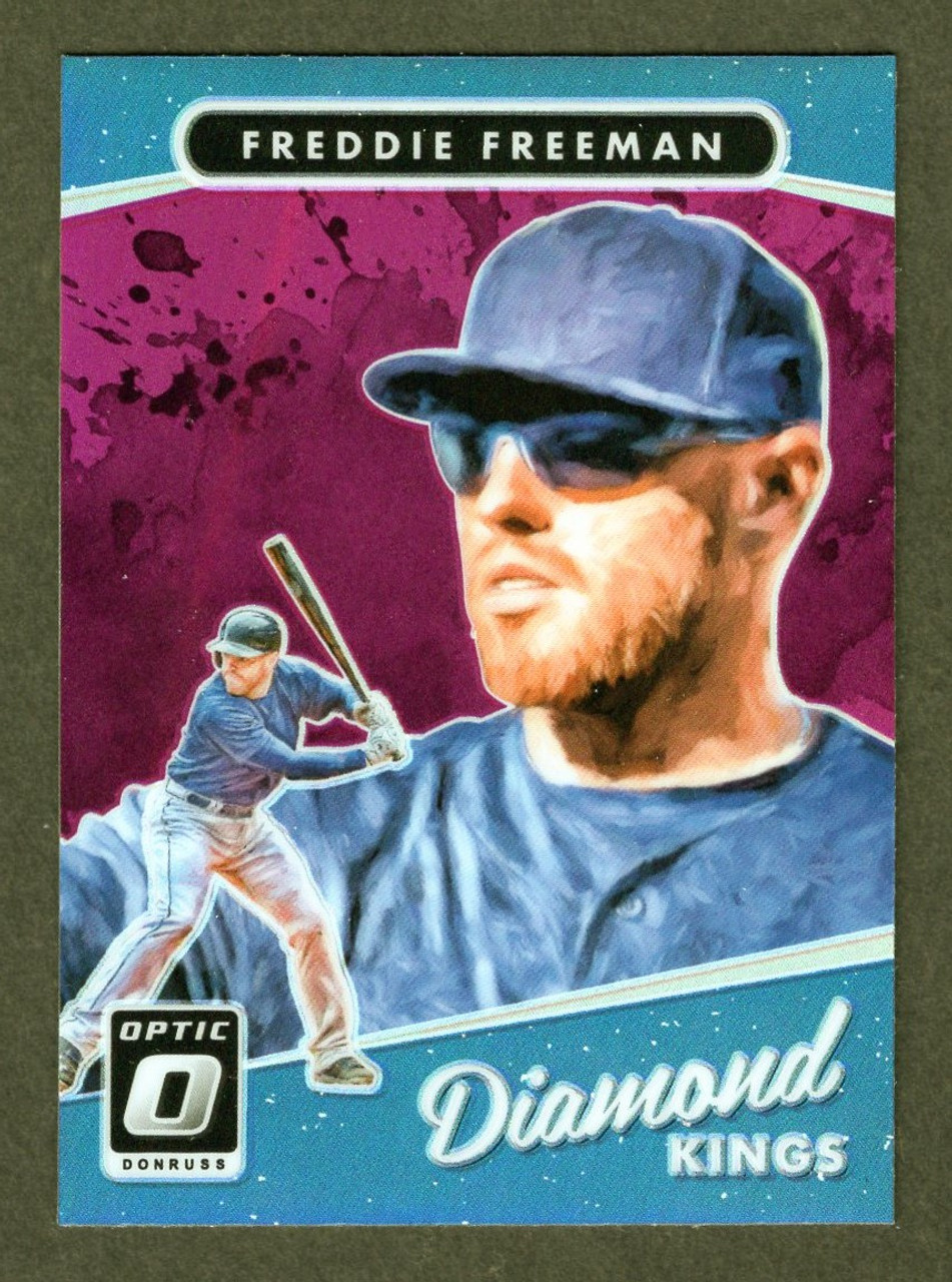 2017 Panini Donruss Optic #2 Freddie Freeman Diamond Kings Purple Prizm