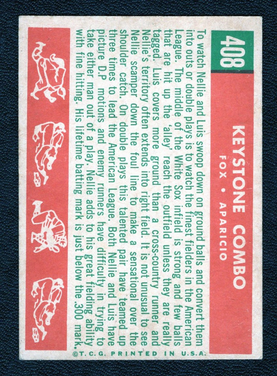 1959 Topps #408 Nellie Fox / Luis Aparicio Keystone Combo 