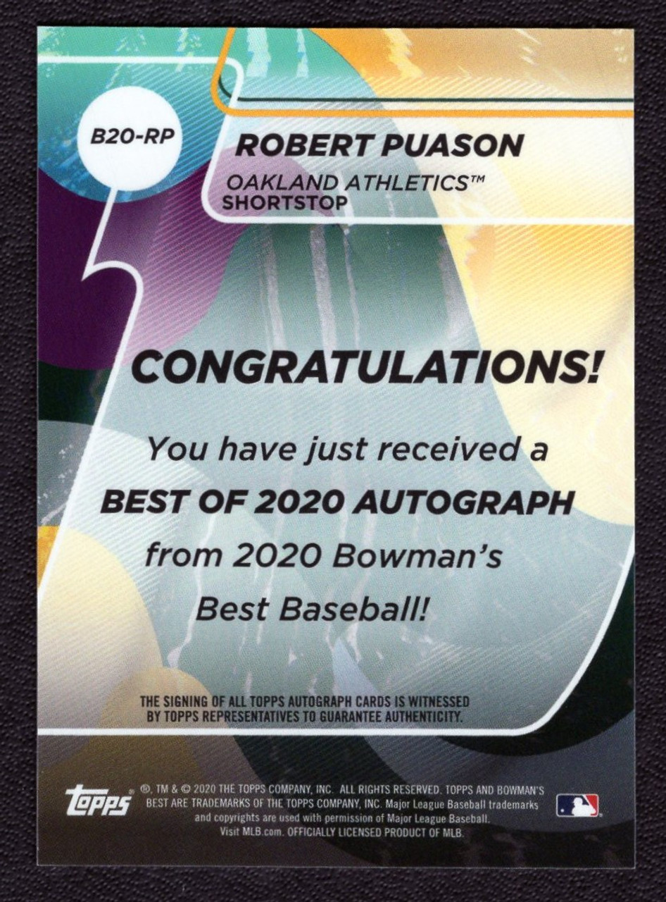 2020 Bowman's Best #B20-RP Robert Puason Autograph