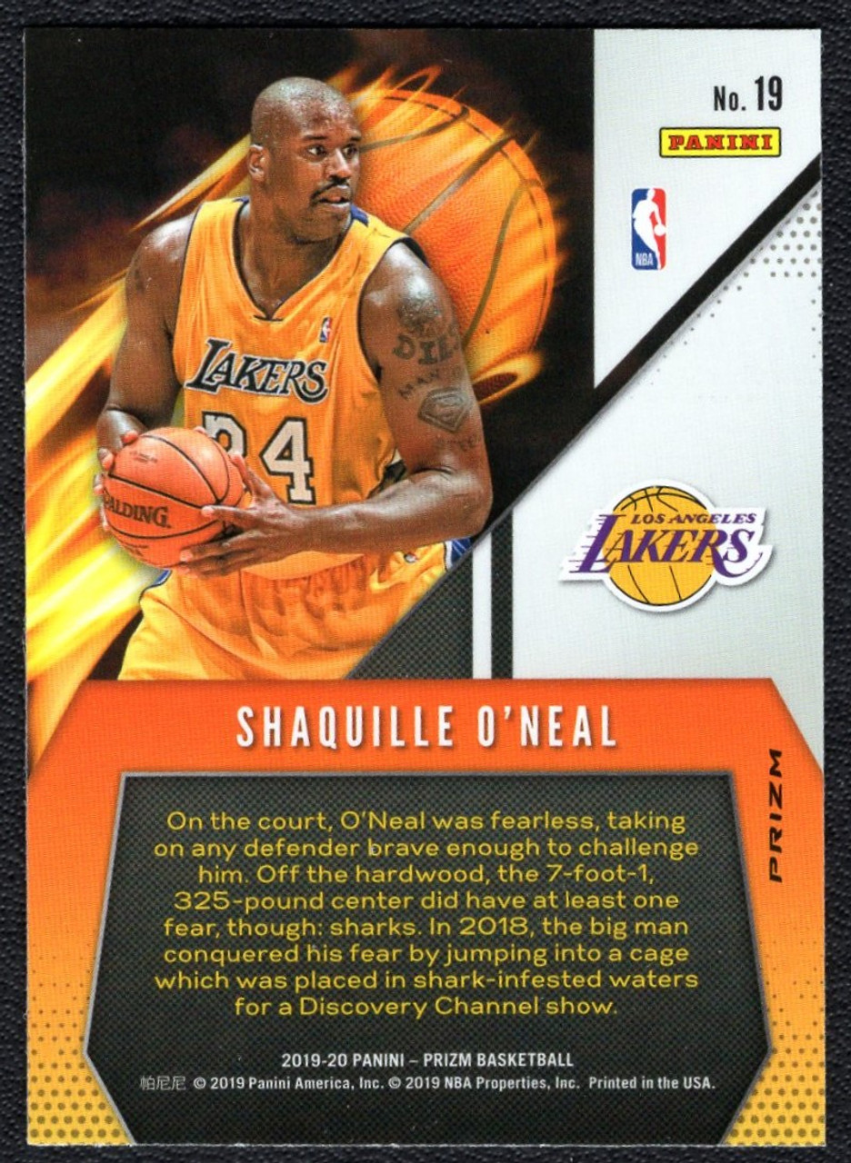 2019/20 Panini Prizm #19 Shaquille O'Neal Fearless Silver Prizm
