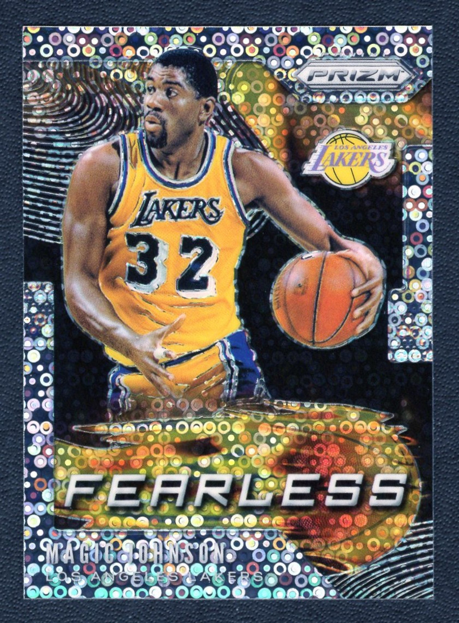 2019/20 Panini Prizm #11 Magic Johnson Fearless Fast Break Silver Prizm