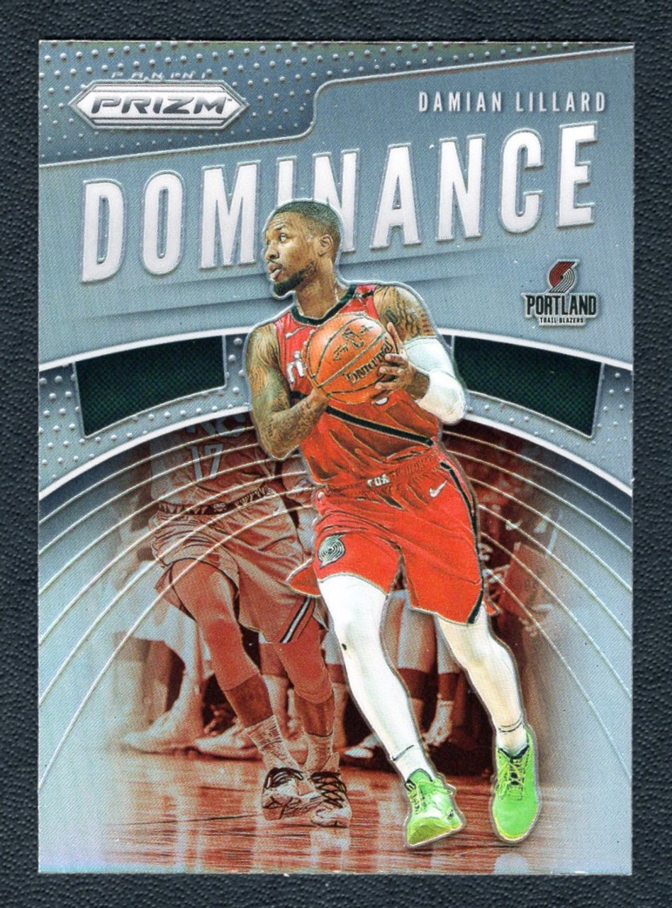 2019/20 Panini Prizm #6 Damian Lillard Dominance Silver Prizm