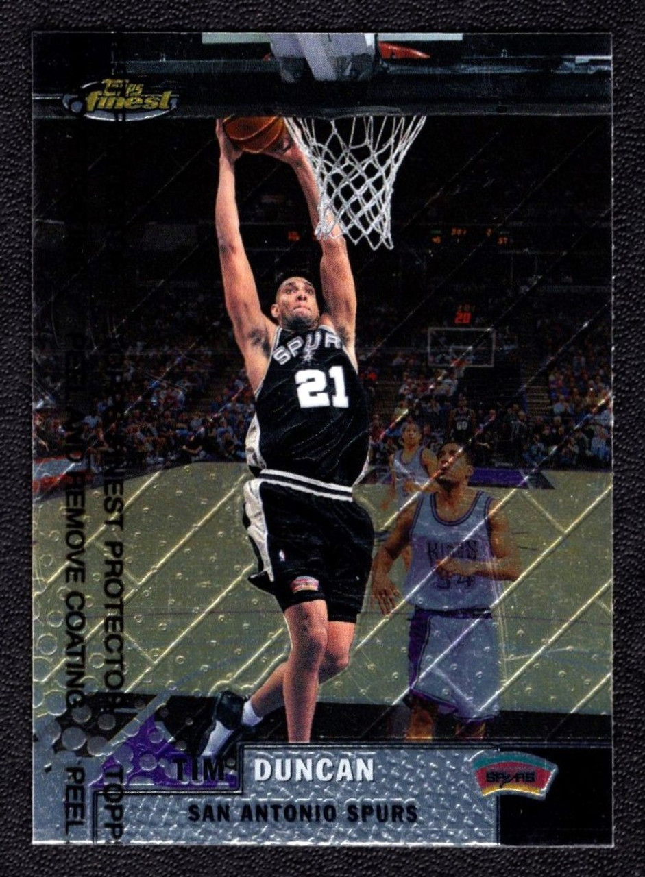 1999/2000 Topps Finest #134 Tim Duncan With Coating 