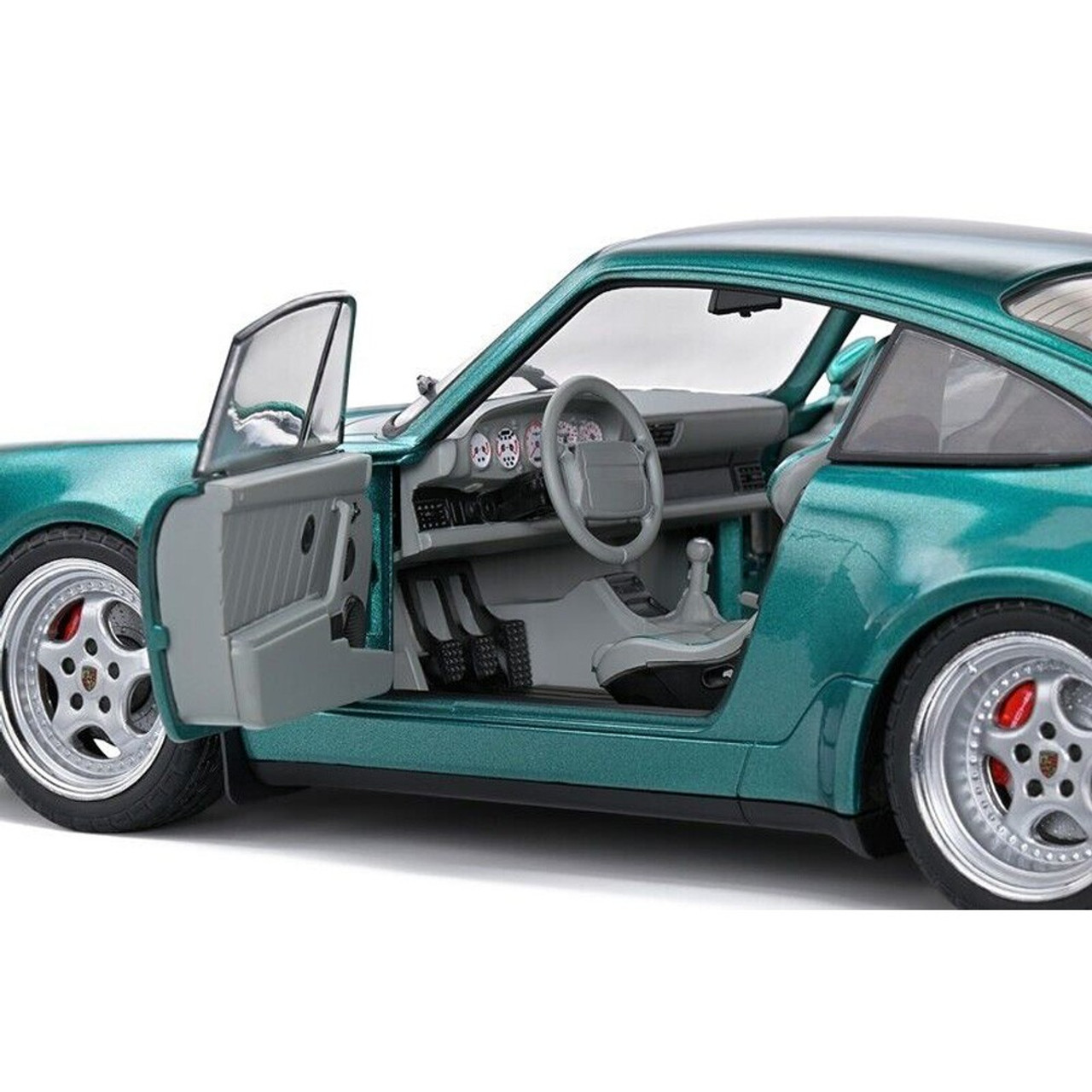 1991 Porsche 911 Turbo - Wimbledon Green Metallic - 1:18 Diecast Model Car by Solido