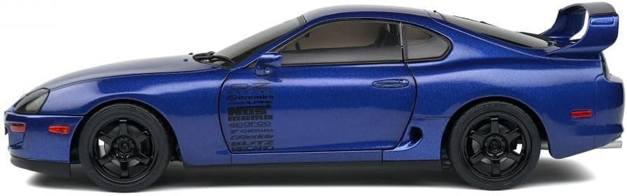 1993 Toyota Supra Mk4 (A80) Streetfighter RHD (Right Hand Drive) - Dark Blue Metallic - 1:18 Diecast Model Car by Solido