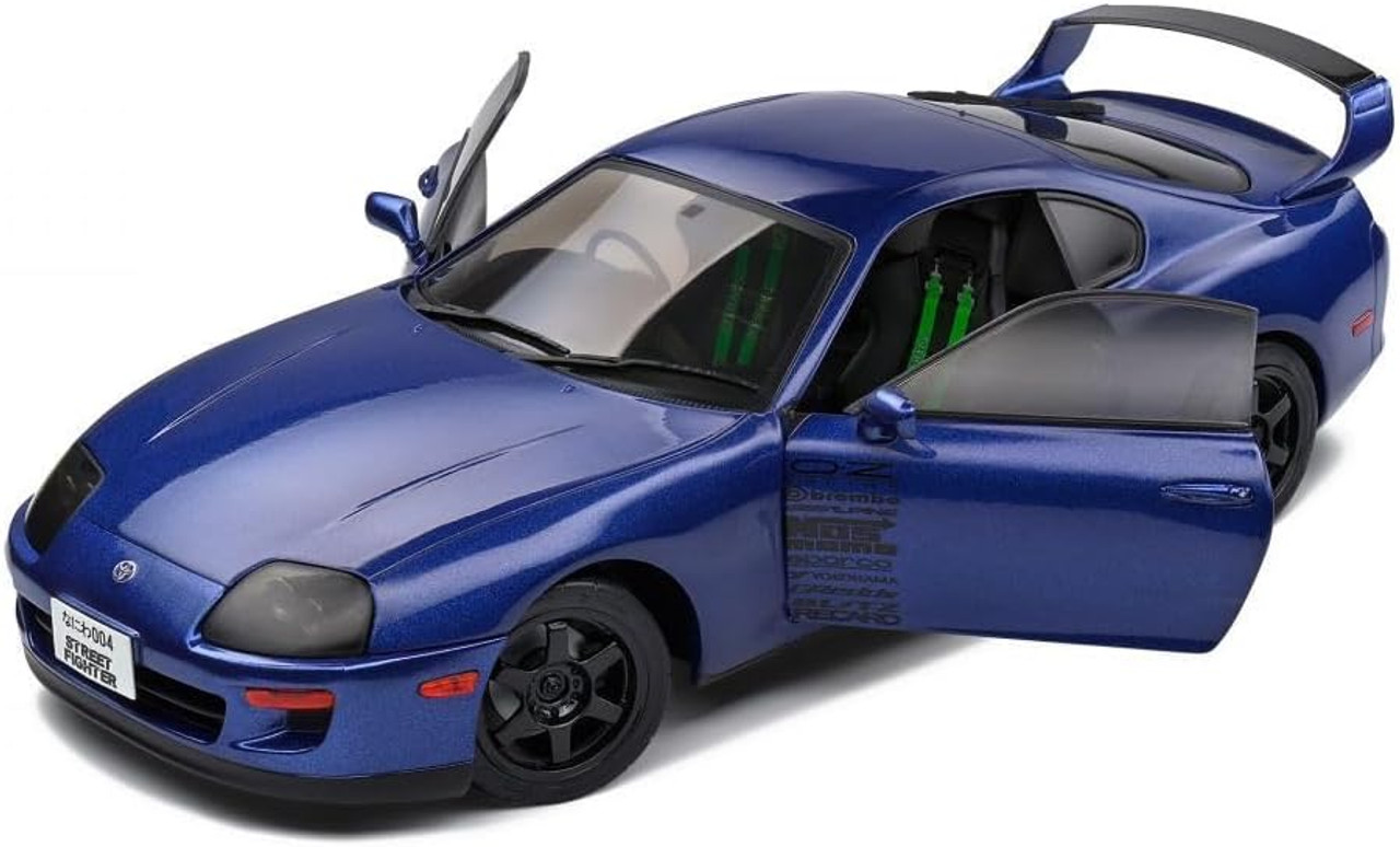 Solido 1:18 Toyota Supra MK4 (JZA80) 1993 StreetFighter Edition in Dark Blue